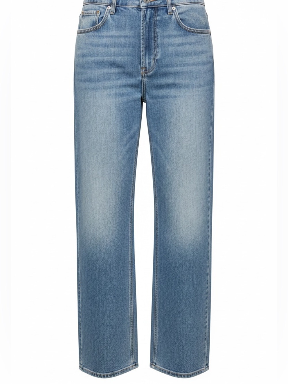 Jake*s Studio Wide Leg Jeans Organic Cotton NWT Size 38 US 8 Light Wash